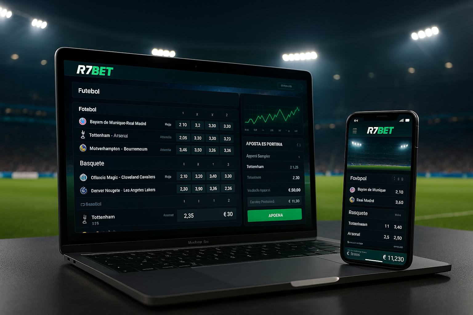 Apostas esportivas no cassino online R7BET